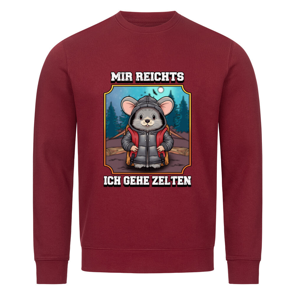 ich gehe zelten Premium Organic Sweatshirt - Mir reichts ich gehe Zelten